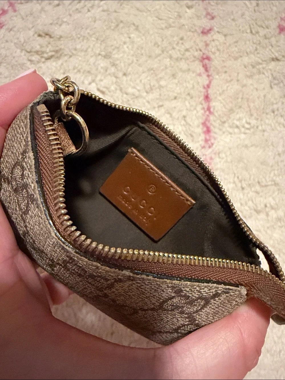 Gucci Monogram Key Pouch & Wallet